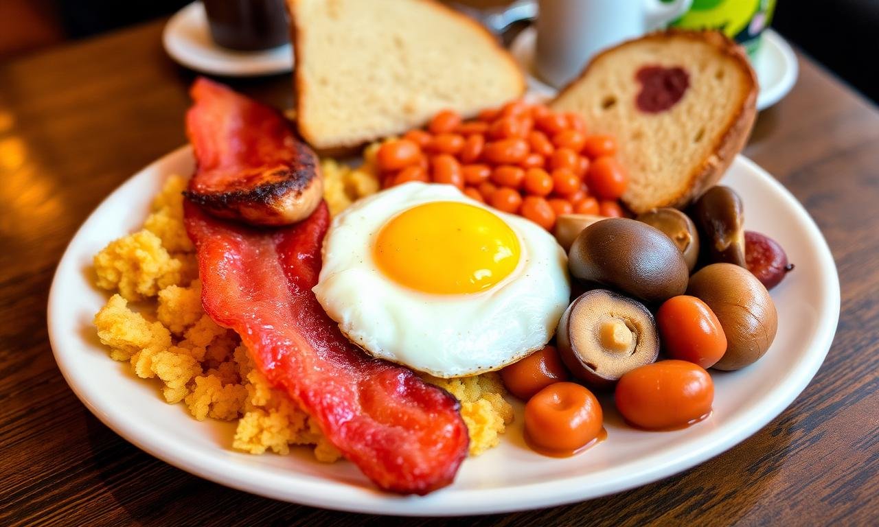 Close-up food photo - Wetherspoons large English breakfast
