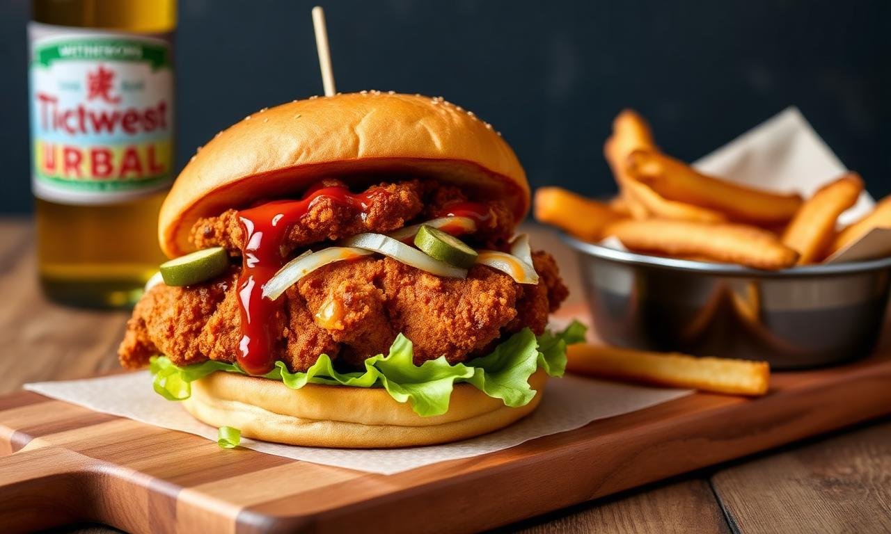 Wetherspoons Korean fried chicken burger