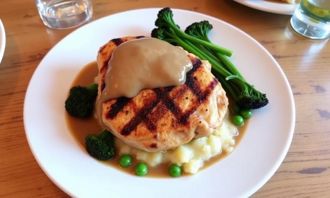 Wetherspoons Chicken and Tenderstem Broccoli - grilled chicken breast o