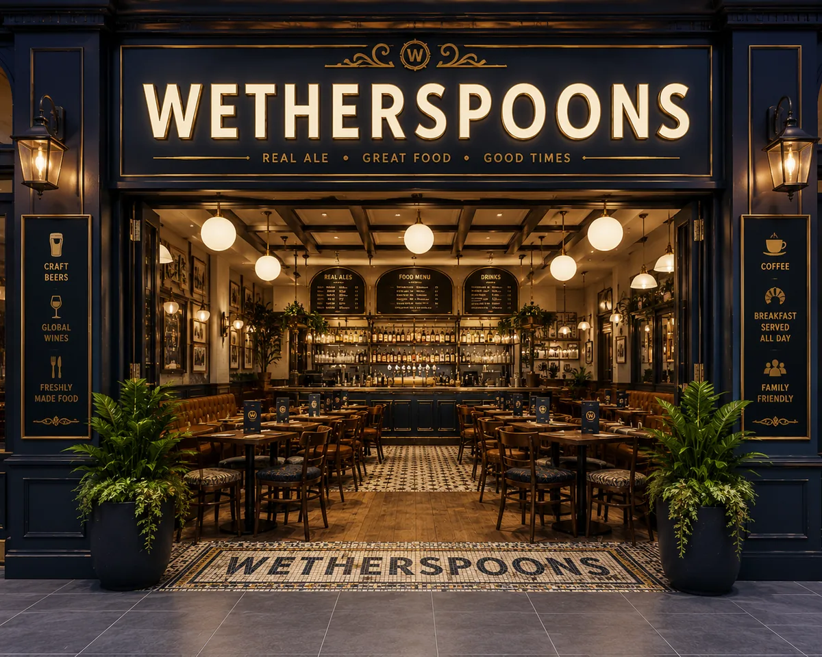 Wetherspoons pub interior