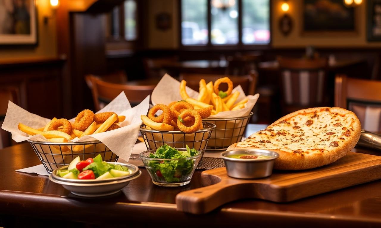 Wetherspoons sides selection on pub table