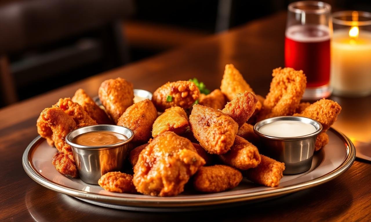Wetherspoons wings bites and strips plate